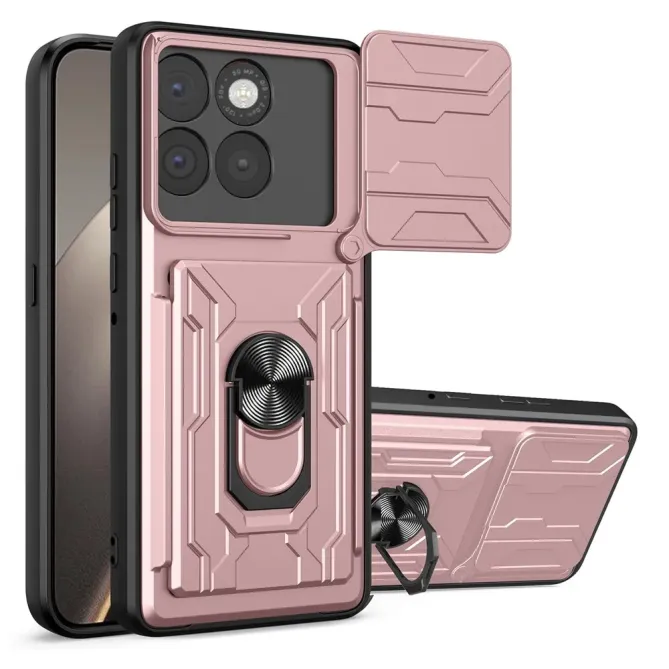 Coque Motorola Edge 70 Porte-carte Support Magnétique Cache Caméra