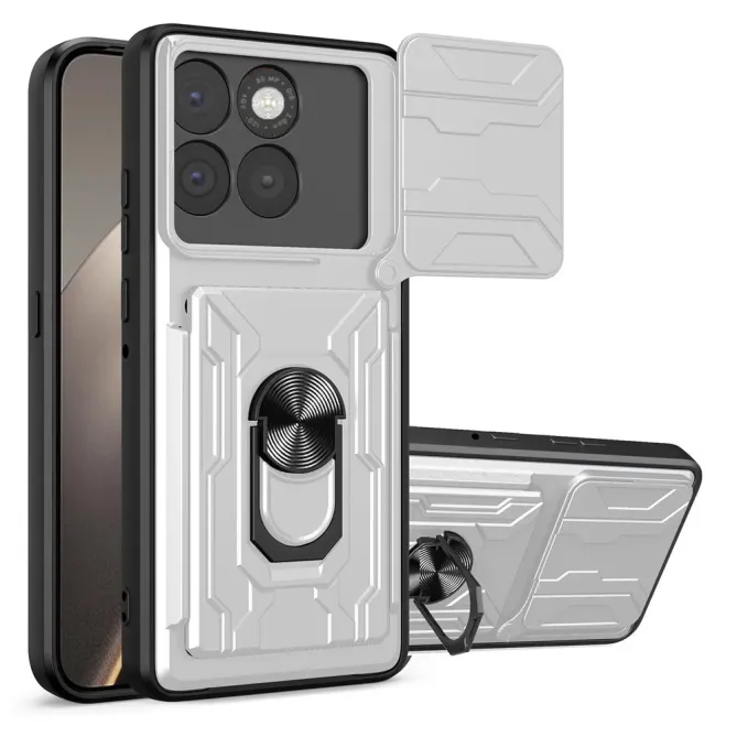 Coque Motorola Edge 70 Porte-carte Support Magnétique Cache Caméra
