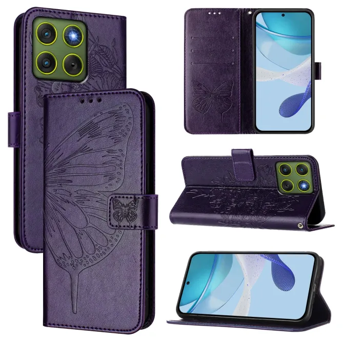 Housse Motorola Edge 70 Papillon Floral Gravé | MÉTAMORPHOSE