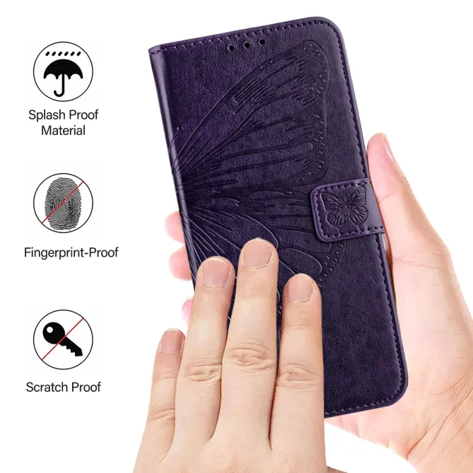Housse Motorola Edge 70 Papillon Floral Gravé | MÉTAMORPHOSE