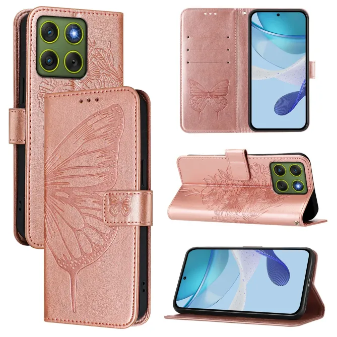 Housse Motorola Edge 70 Papillon Floral Gravé | MÉTAMORPHOSE