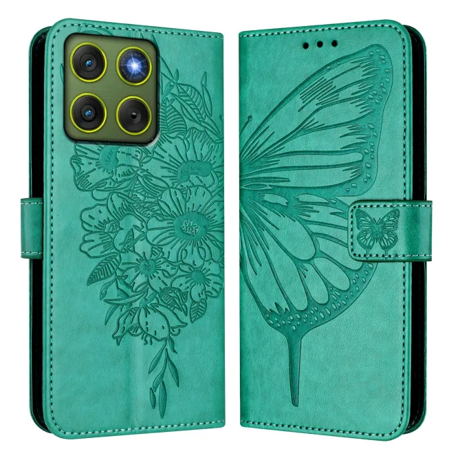 Housse Motorola Edge 70 Papillon Floral Gravé | MÉTAMORPHOSE