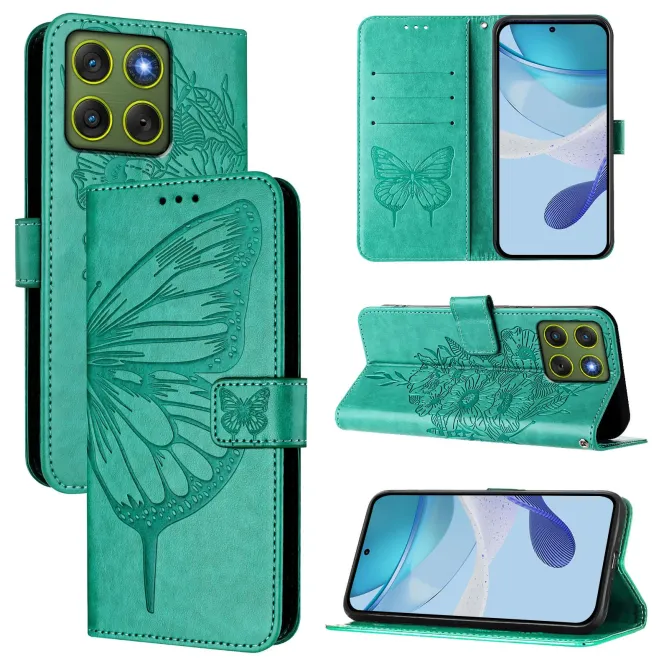 Housse Motorola Edge 70 Papillon Floral Gravé | MÉTAMORPHOSE