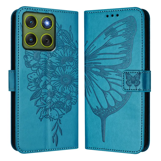 Housse Motorola Edge 70 Papillon Floral Gravé | MÉTAMORPHOSE