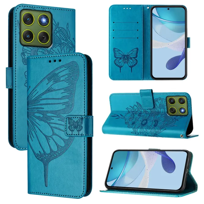 Housse Motorola Edge 70 Papillon Floral Gravé | MÉTAMORPHOSE