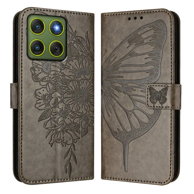 Housse Motorola Edge 70 Papillon Floral Gravé | MÉTAMORPHOSE