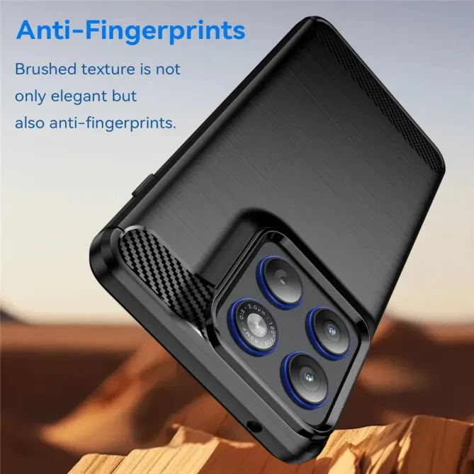 Coque Motorola Edge 70 flexible effet brossé