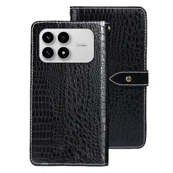 Housse POCO F8 Pro en simili cuir crocodile
