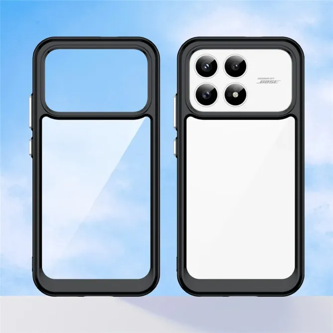 Coque POCO F8 Pro Transparente Contour Couleuré