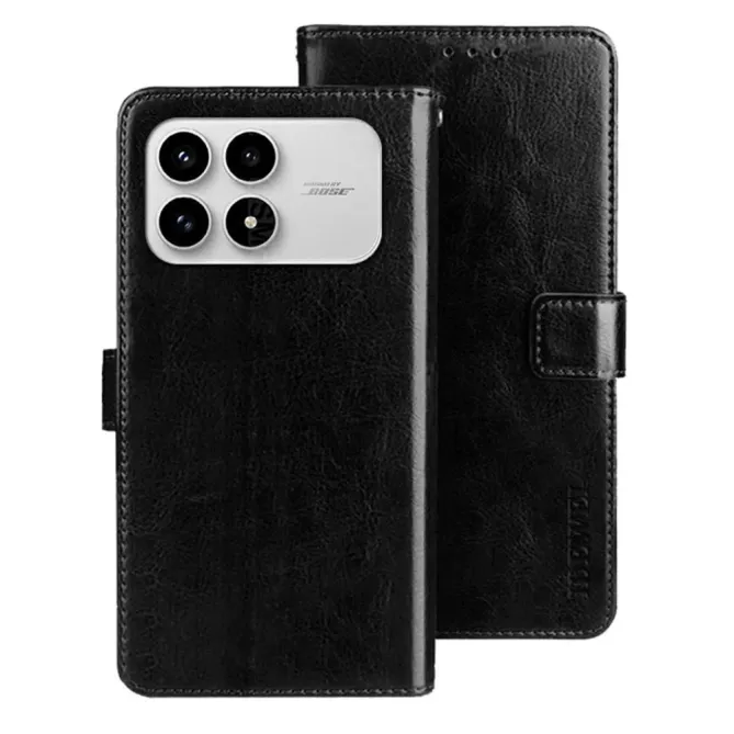 Housse POCO F8 Pro IDEWEI Folio Effet Cuir