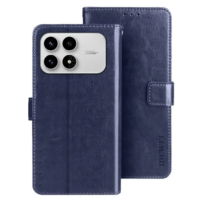 Housse POCO F8 Pro IDEWEI Folio Effet Cuir