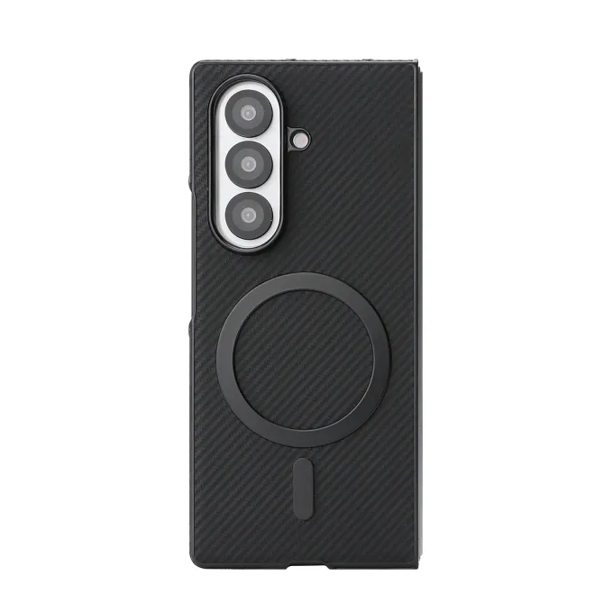 Coque Samsung Galaxy Z Fold 6 Texture Fibre de Carbone MagSafe Souple