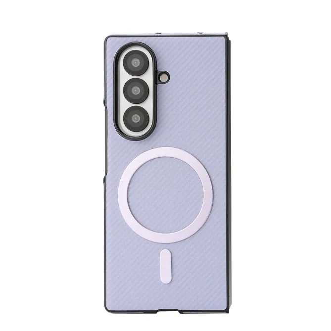 Coque Samsung Galaxy Z Fold 6 Texture Fibre de Carbone MagSafe Souple