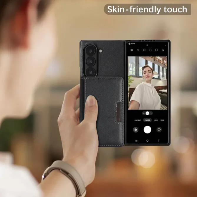 Coque Samsung Galaxy Z Fold 6 MagSafe Porte-Cartes Détachable Simili C