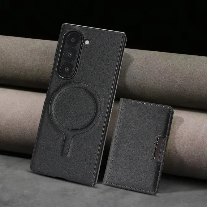 Coque Samsung Galaxy Z Fold 6 MagSafe Porte-Cartes Détachable Simili C