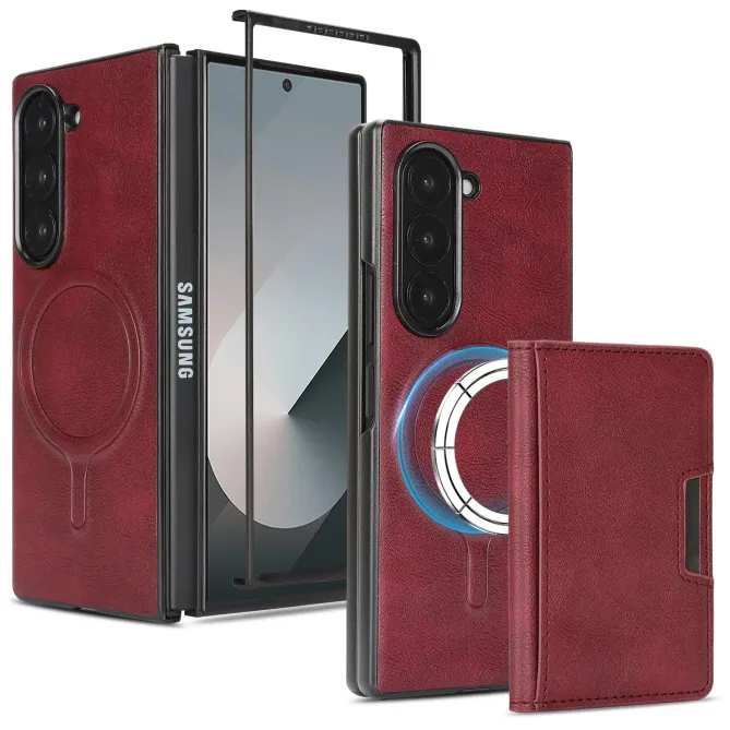 Coque Samsung Galaxy Z Fold 6 MagSafe Porte-Cartes Détachable Simili C