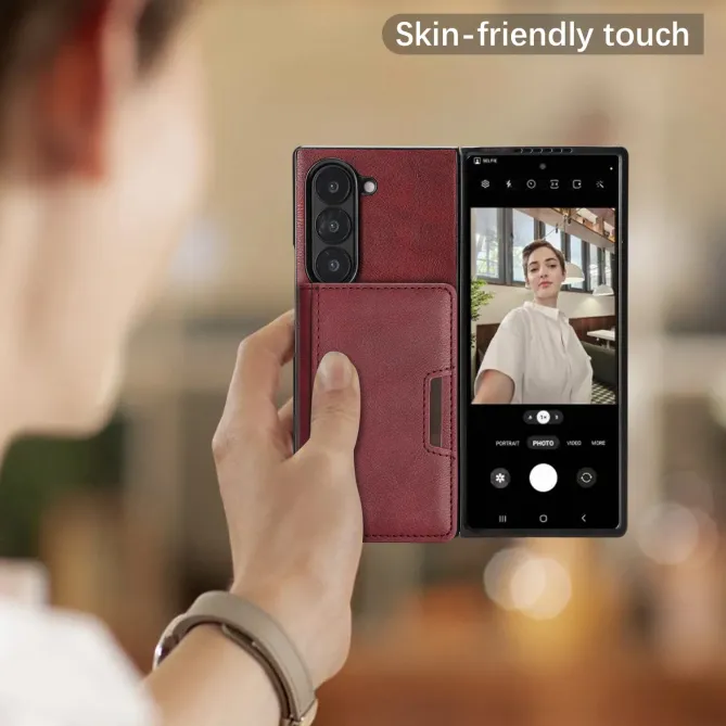 Coque Samsung Galaxy Z Fold 6 MagSafe Porte-Cartes Détachable Simili C