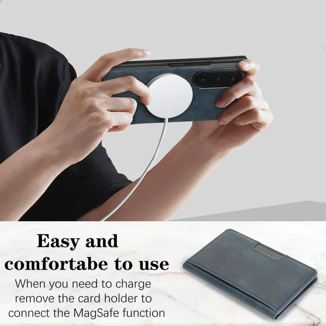 Coque Samsung Galaxy Z Fold 6 MagSafe Porte-Cartes Détachable Simili C