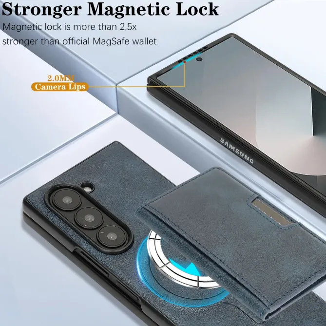 Coque Samsung Galaxy Z Fold 6 MagSafe Porte-Cartes Détachable Simili C