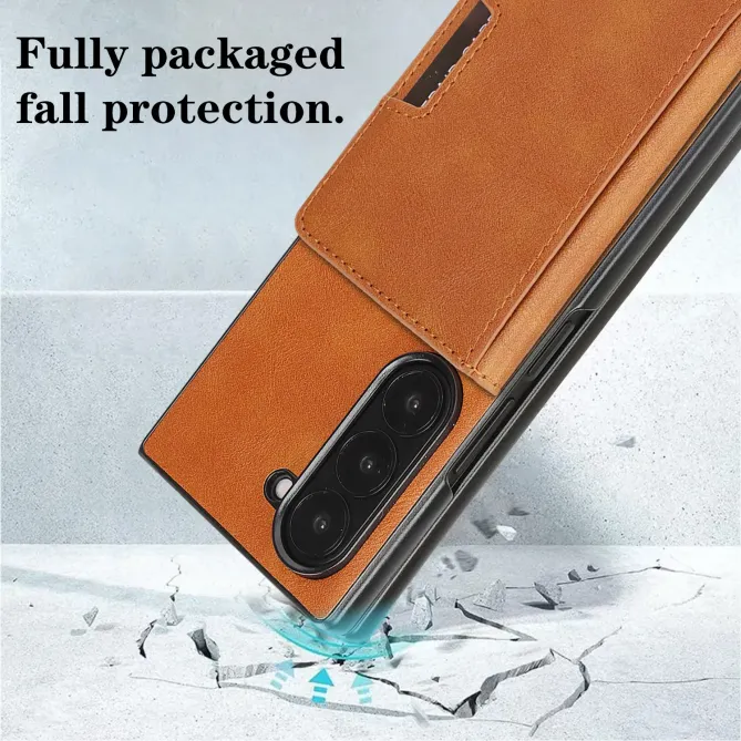 Coque Samsung Galaxy Z Fold 6 MagSafe Porte-Cartes Détachable Simili C