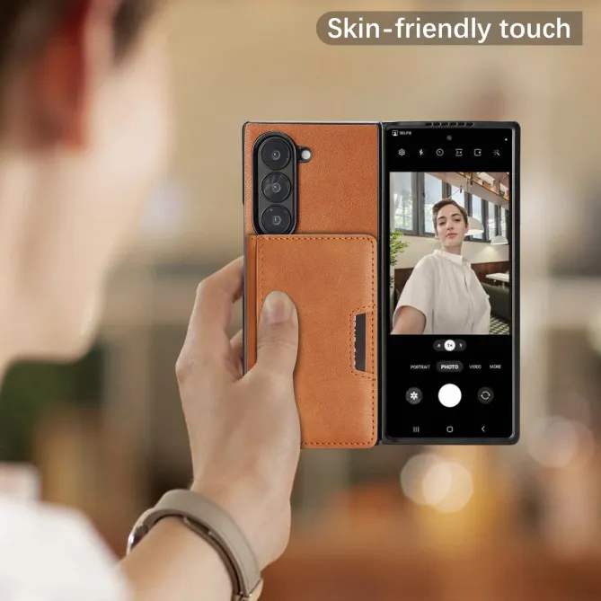 Coque Samsung Galaxy Z Fold 6 MagSafe Porte-Cartes Détachable Simili C