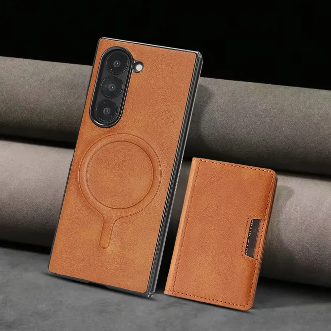 Coque Samsung Galaxy Z Fold 6 MagSafe Porte-Cartes Détachable Simili C