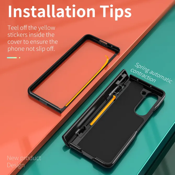 Coque Samsung Galaxy Z Fold 6 Support Anneau et Cache Caméra Coulissan