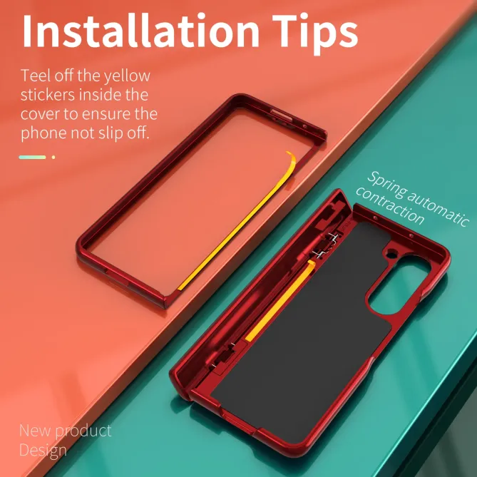 Coque Samsung Galaxy Z Fold 6 Support Anneau et Cache Caméra Coulissan