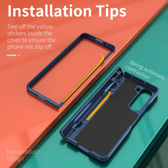 Coque Samsung Galaxy Z Fold 6 Support Anneau et Cache Caméra Coulissan