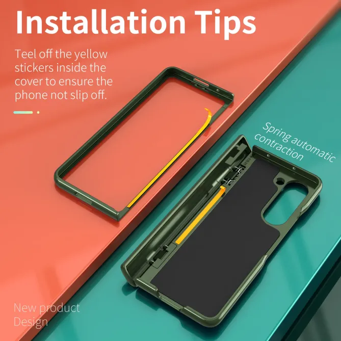 Coque Samsung Galaxy Z Fold 6 Support Anneau et Cache Caméra Coulissan