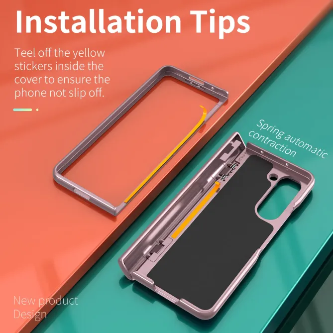 Coque Samsung Galaxy Z Fold 6 Support Anneau et Cache Caméra Coulissan