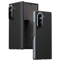 Coque Samsung Galaxy Z Fold 6 Protection Charnière Simili Cuir Grainé