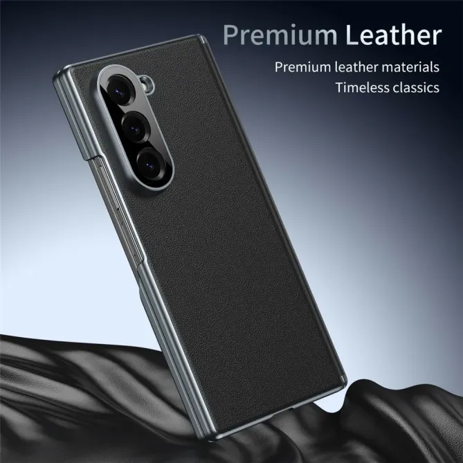 Coque Samsung Galaxy Z Fold 6 Protection Charnière Simili Cuir Grainé