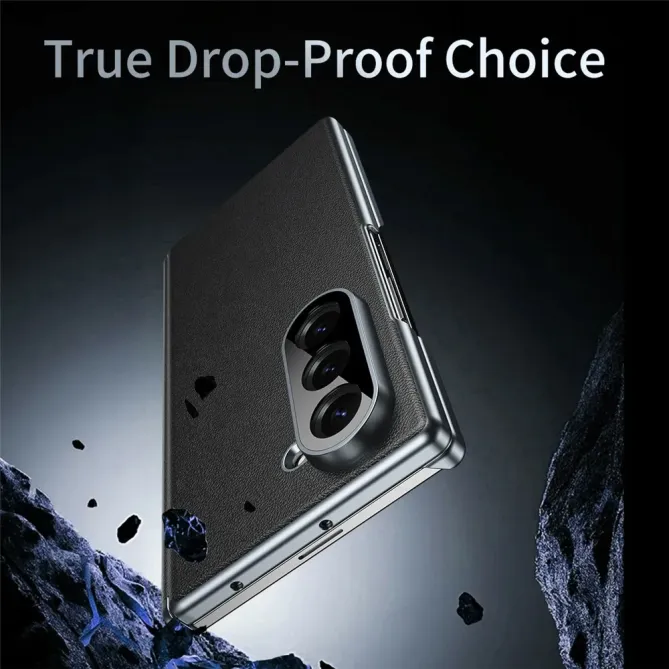 Coque Samsung Galaxy Z Fold 6 Protection Charnière Simili Cuir Grainé