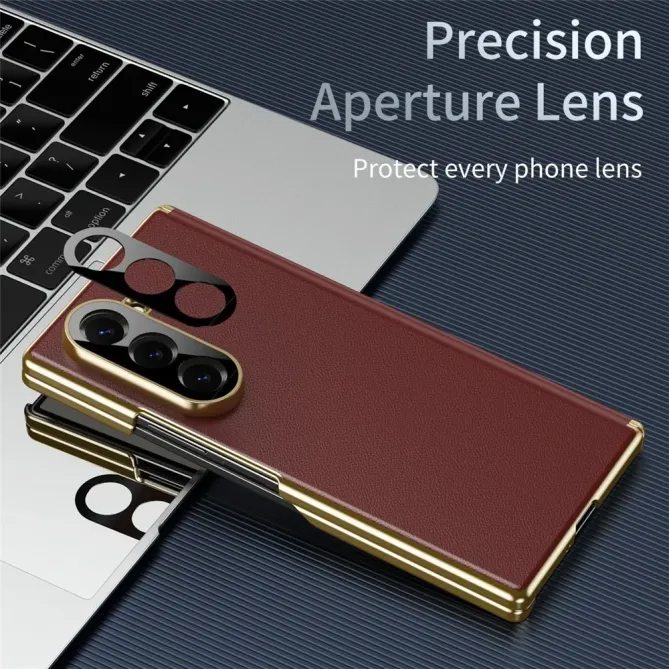 Coque Samsung Galaxy Z Fold 6 Protection Charnière Simili Cuir Grainé