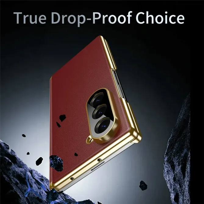 Coque Samsung Galaxy Z Fold 6 Protection Charnière Simili Cuir Grainé