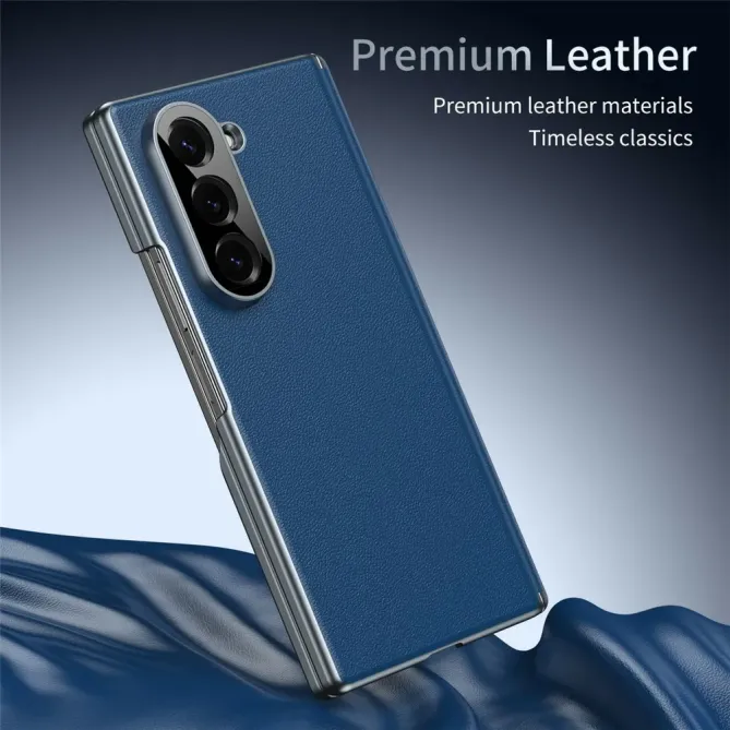 Coque Samsung Galaxy Z Fold 6 Protection Charnière Simili Cuir Grainé