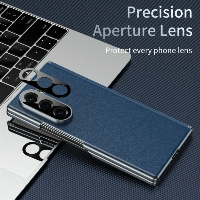 Coque Samsung Galaxy Z Fold 6 Protection Charnière Simili Cuir Grainé