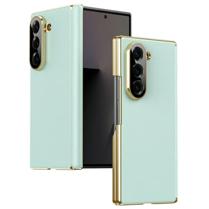 Coque Samsung Galaxy Z Fold 6 Protection Charnière Simili Cuir Grainé