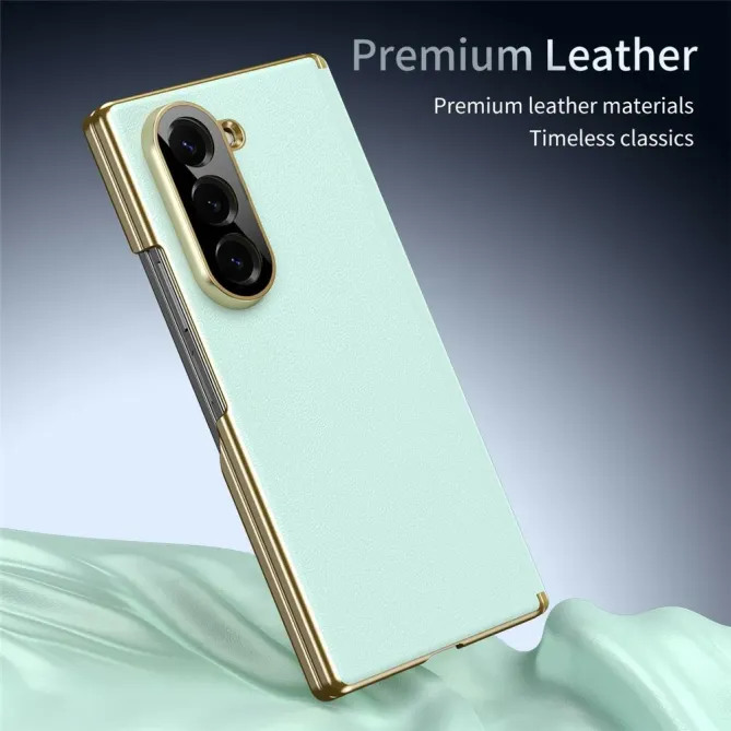 Coque Samsung Galaxy Z Fold 6 Protection Charnière Simili Cuir Grainé
