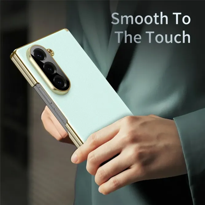 Coque Samsung Galaxy Z Fold 6 Protection Charnière Simili Cuir Grainé