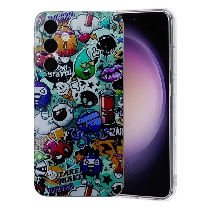 Coque Samsung Galaxy S26 Plus Motif Graffiti Sticker Bomb Coloré