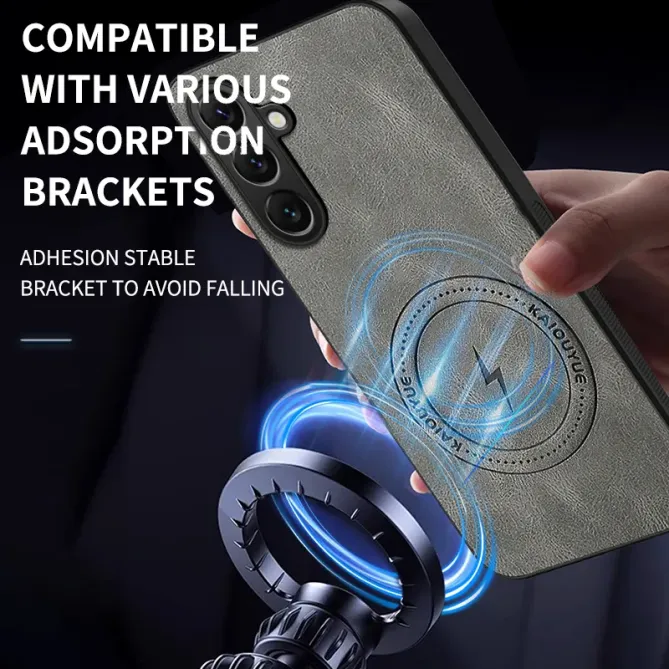 Coque Samsung Galaxy S26 Plus MagSafe Nappa avec 2 verre trempé