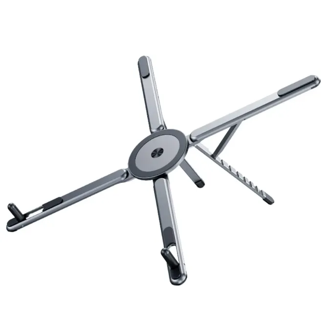 Support Bureau Portable Tablette Téléphone Aluminium Magnétique Pliabl