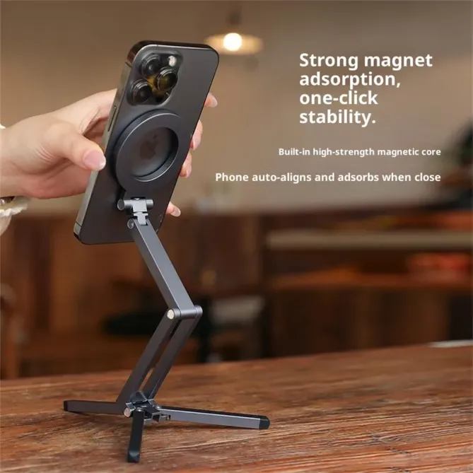 Support Téléphone Bureau Magnétique Pliable Multifonction | STUDIO