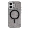 Coque iPhone 17 Paillettes Strass MagSafe Texture Glaciaire