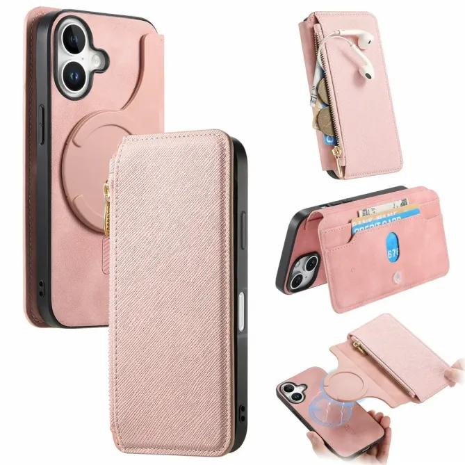 Housse iPhone 17 Portefeuille Zippé Détachable | CASENEO