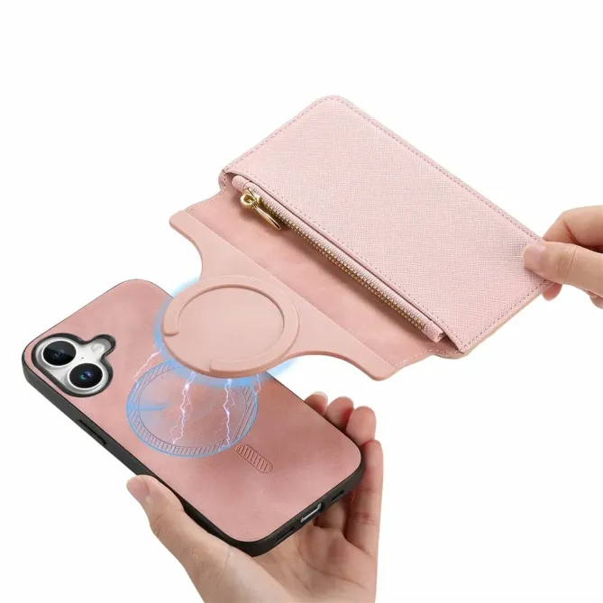 Housse iPhone 17 Portefeuille Zippé Détachable | CASENEO