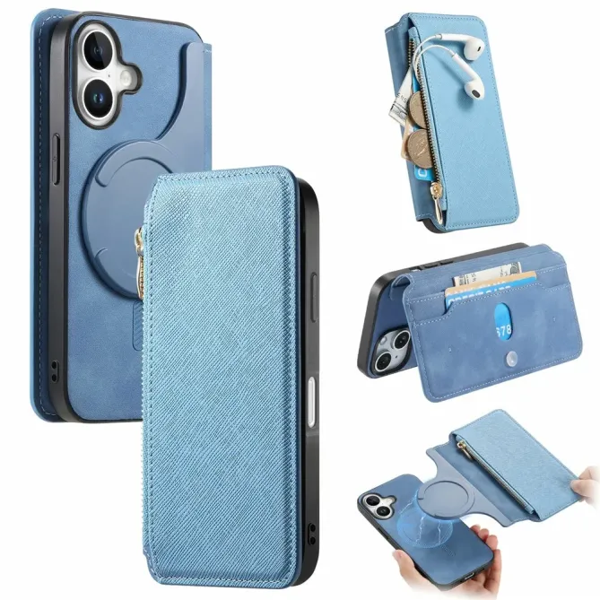 Housse iPhone 17 Portefeuille Zippé Détachable | CASENEO
