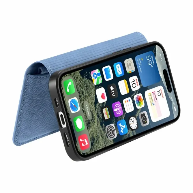 Housse iPhone 17 Portefeuille Zippé Détachable | CASENEO